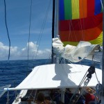 Cockpit shade in the bright equatorial sun