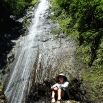 Sara at Vai’e’enui falls (Fatu Hiva)