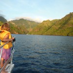 Approaching Fatu Hiva is breathtaking