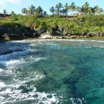 Niue clear blue sea